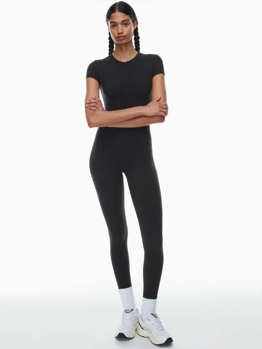 Aritzia Golden BUTTER Essential Short Sleeve Jumpsuit Black Size S